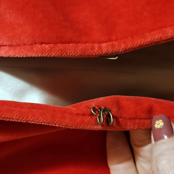 J. Crew Red Velvet Cropped Blazer Size 8 - Picture 6 of 16